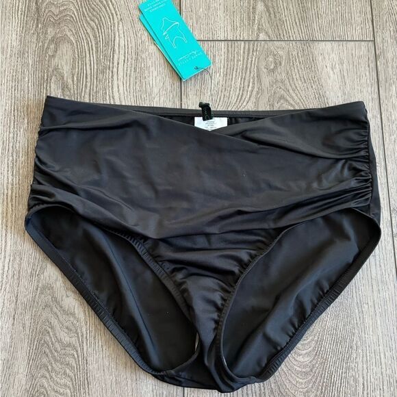 Aqua green tummy control bikini bottom - Picture 1 of 6